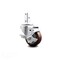 Service Caster 3.5 Inch Maroon Polyurethane Wheel Swivel 7/8 Inch Square Stem Caster with Brake SCC-SQ20S3514-PPUB-MRN-TLB-78 - alternate 1